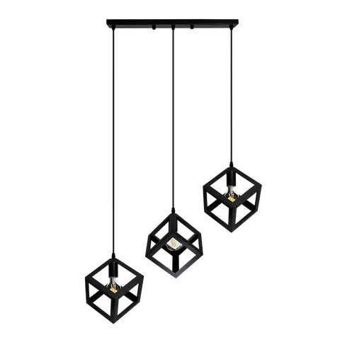 Lampa wisząca SWEDEN-3 Czarny E27x3