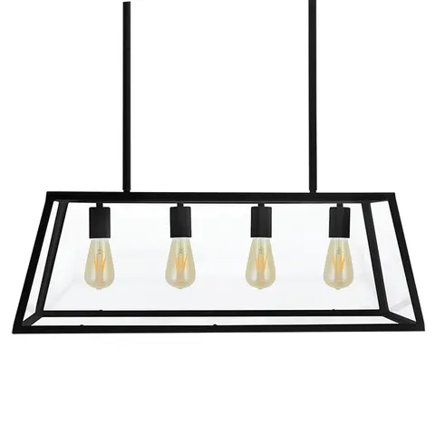 Lampa wisząca FINLAND Czarna E27x4