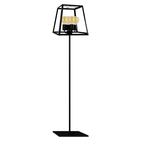 Lampa podłogowa FINLAND Czarna E27x4