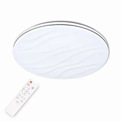 Plafon LED okrągły DESERT 40 z pilotem ściemnialny biały 48W 38cm 5200lm 3000-6000K IP20 Goldlux