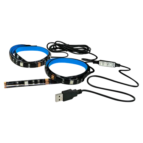 Paski LED TR-USB-L3 TV mood IP65 5050RGB 2*50cm + kontroler