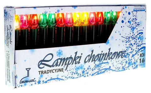 Tradycyjne lampki choinkowe świeczki KCH-5 PRL zielone
