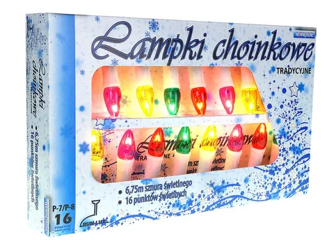 Lampki choinkowe tradycyjne P-8 5W PRL