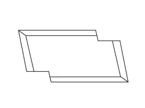 Płytki wymienne 35x8x1,5 lewe czteroostrzowe 358158