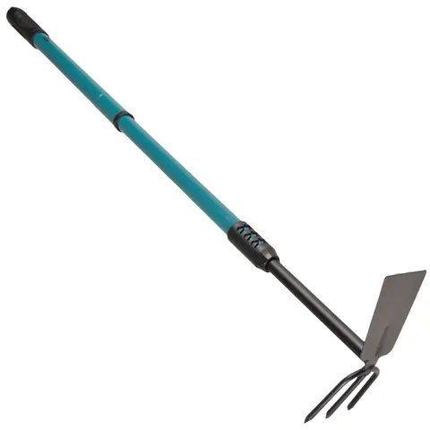Motyka z grabkami na rączce teleskopowej max 93cm