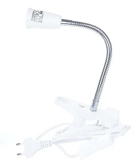 Lampka na klips E27 LNK-E27-01 na żarówkę LED giętka