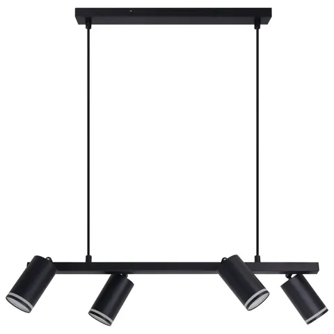 Lampa wisząca PARIS 4xGU10 czarna reflektory