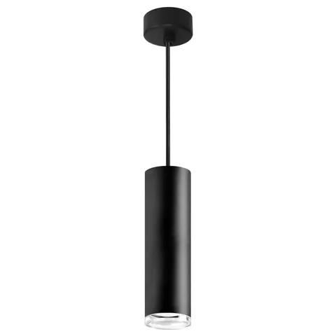 Lampa wisząca tuba TURYN 1xGU10 czarna