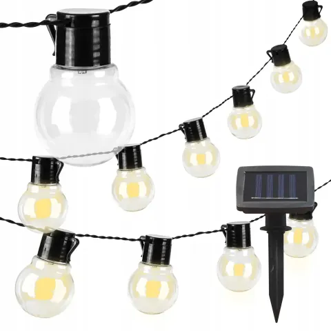 Girlanda LED solarna 10 led 335cm okrągła