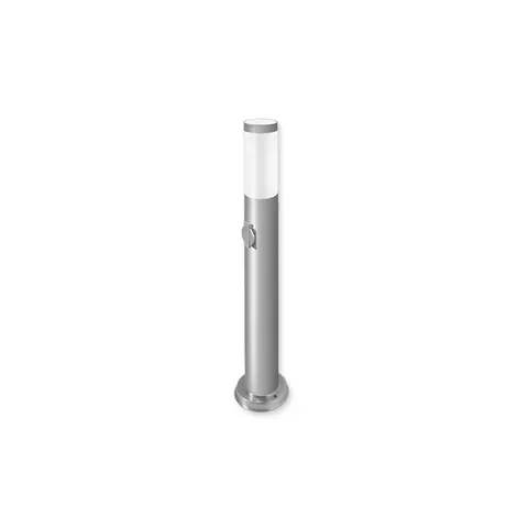 Lampa ogrodowa LED E27 Manila gniazdo 65cm srebrna
