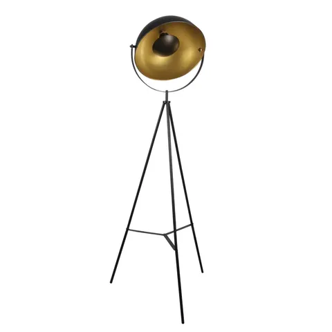 Lampa podłogowa MATYLDA 1xE27 czarno złota