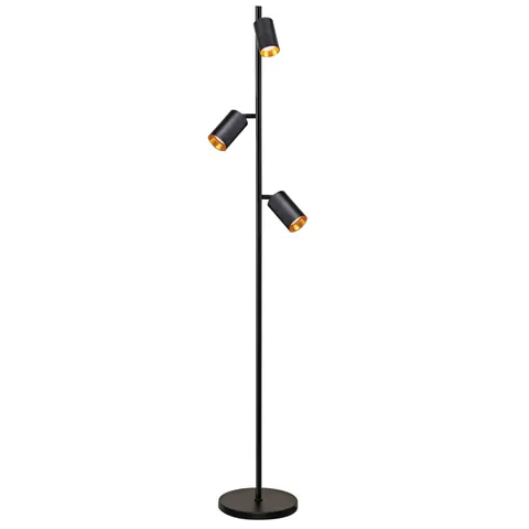 Lampa podłogowa MARIBEL 3xGU10 czarno złota