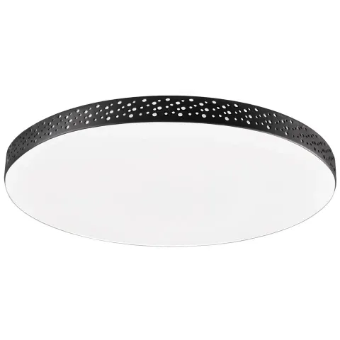 Plafon sufitowy LED okrągły MOON 30 czarny 18W 35,5cm 1850lm 4000K IP44 Goldlux
