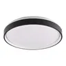 Plafon LED okrągły JADWIGA 40 z pilotem ściemnialny czarny 48W 38,5cm 5300lm 3000-6000K IP44 Goldlux