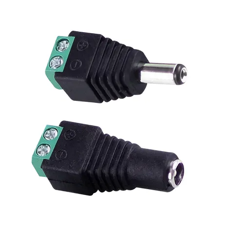Gniazdo i wtyczka do taśm LED 12-24V 2pin IP20