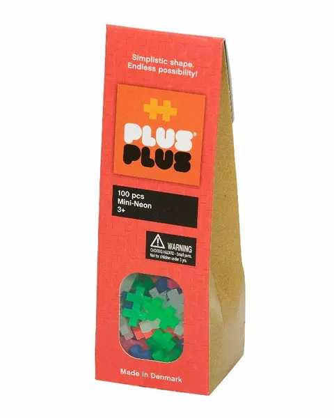 klocki plus-plus konstrukcyjne neon mini 100 elementów