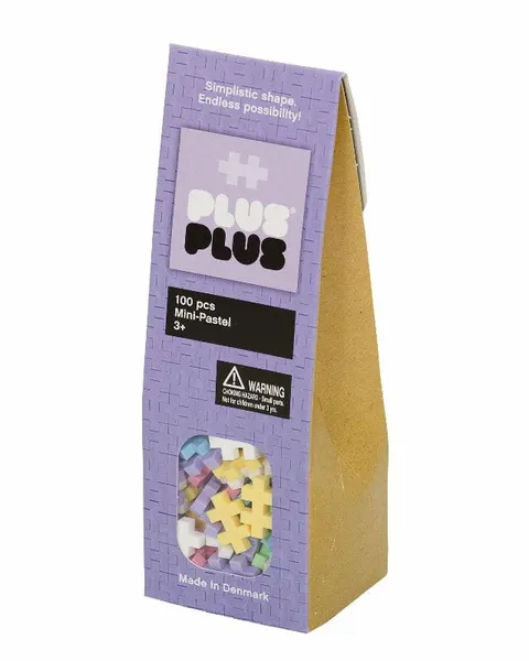 klocki plus-plus konstrukcyjne mini 100 elementów pastelowe