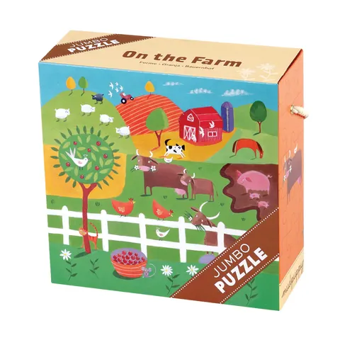 Puzzle Jumbo Na farmie 25 el. Mudpuppy