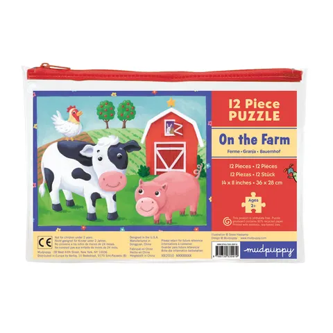 Moje pierwsze puzzle 12 el. Farma Mudpuppy