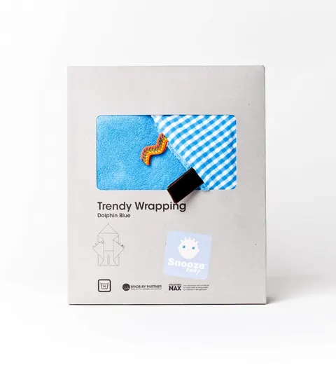 ŚPIWOREK-OTULACZEK NIEBIESKI SNOOZEBABY