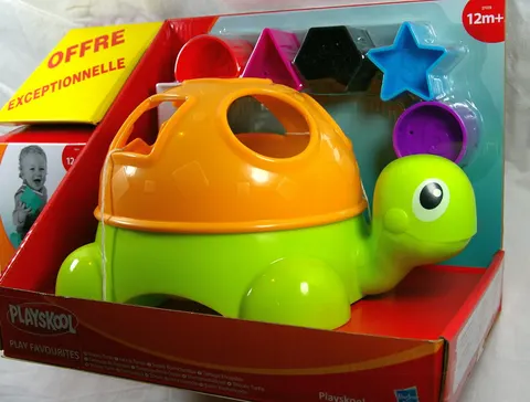 ŻÓŁW PEŁEN KSZTAŁTÓW SORTER PLAYSKOOL + KOSTKI