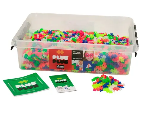 klocki plus-plus konstrukcyjne mini edu 3600 el. neon w pudełku