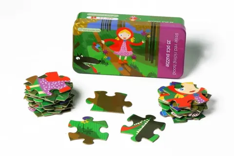 PUZZLE CZERWONY KAPTUREK THE PURPLE COW 35 EL.