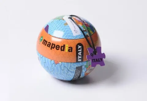 PUZZLE MAPEDIA MAPA ŚWIATA THE PURPLE COW