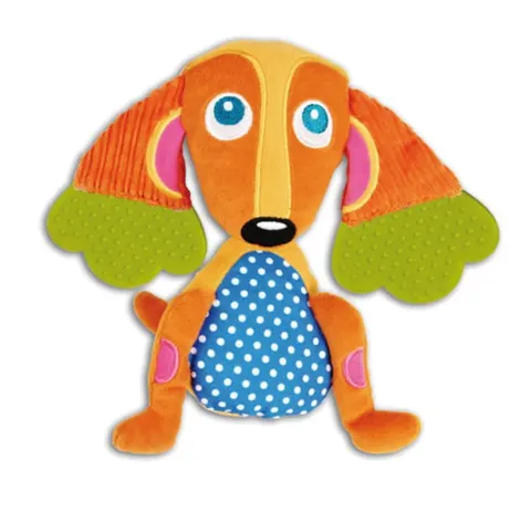 Gryzak Piesek Happy Oops grzechotka przytulanka