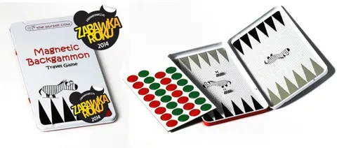 Gra magnetyczna The Purple Cow Backgammon (Tryktrak)