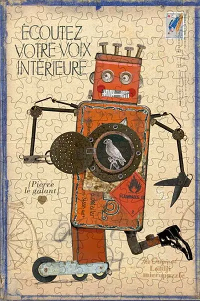 Puzzle mikropuzzle ROBOT Pierre Londji