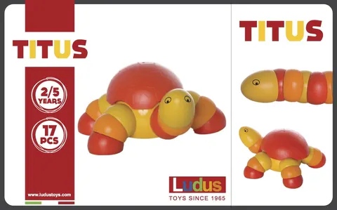 Klocki Tytus ruchoma układanka ŻÓŁW Ludus