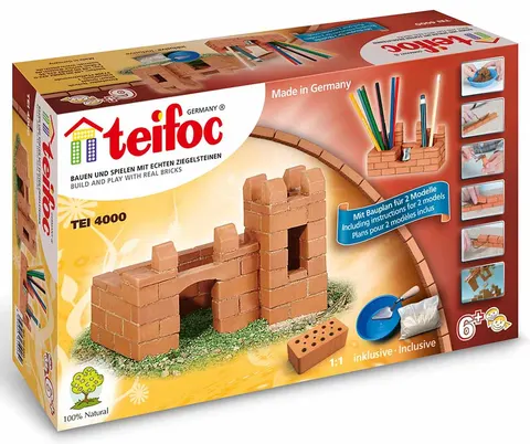 Zamek budowla z cegiełek 2 plany makieta Teifoc 4000
