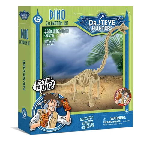 Szkielet BRACHIOSAURUS 28 cm Wyprawa Paleontologiczna dinozaur Geoworld
