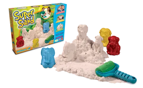 SUPER SAND zestaw piasek i foremki ZWIERZĘTA Goliath