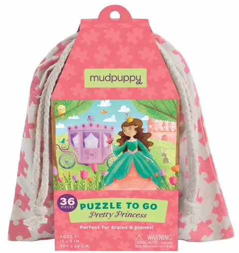 Puzzle podróżne w woreczku KSIĘŻNICZKA 36 elementów Mudpuppy