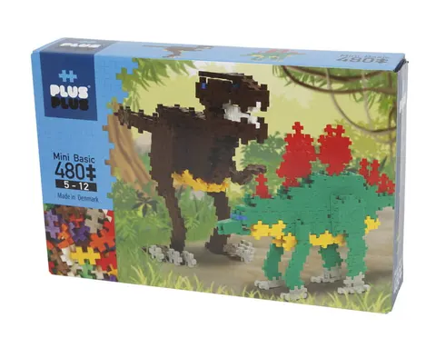 klocki plus-plus konstrukcyjne dinozaury 480 elementów