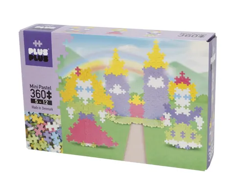 klocki plus-plus kreatywne zamek mini 360 elementów pastel