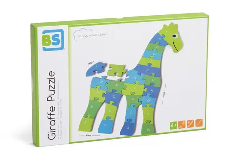 Puzzle układanka żyrafa A-Z bs toys drewniana