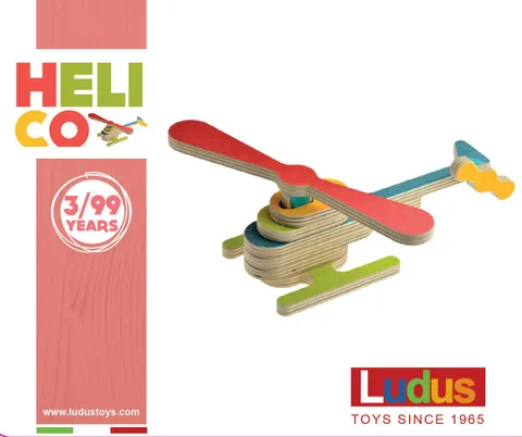 Klocki konstrukcyjne HELICO - HELIKOPTER Ludus