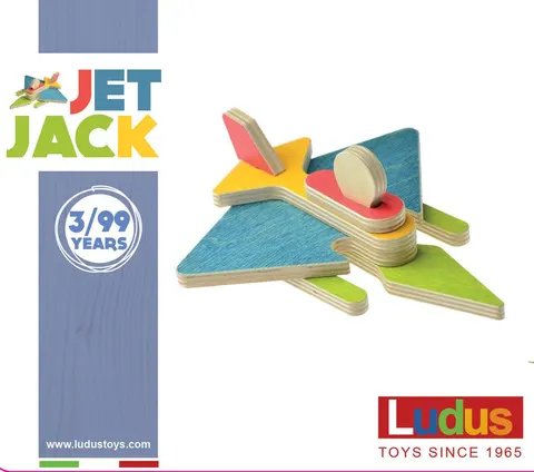 Klocki konstrukcyjne JET JACK ODRZUTOWIEC Ludus