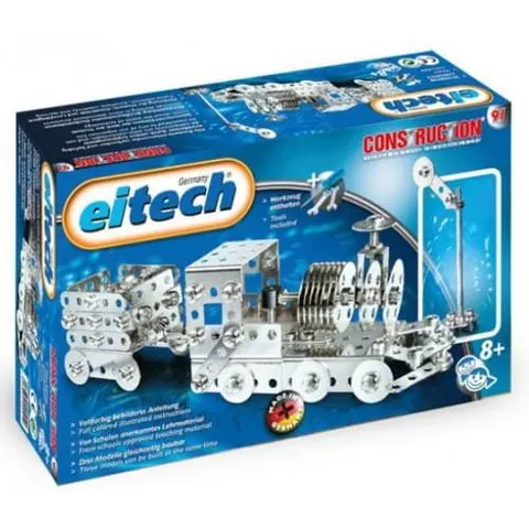 pociąg z przyczepą metalowe klocki konstrukcyjne 180 el. eitechH C91