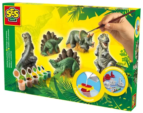 DINOZAURY odlewy gipsowe SES Creative