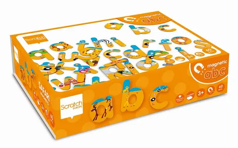 Magnetyczne literki magnesy safari scratch