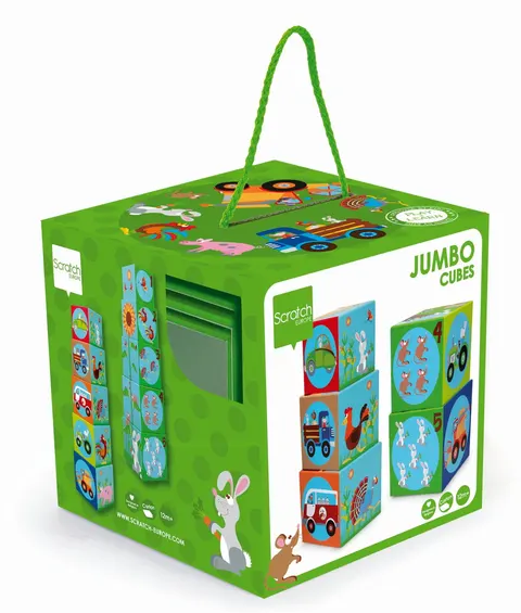 Piramida edukacyjna duża farma jumbo scratch