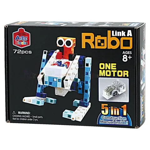 Roboty z klocków z silnikiem Robo Link A ArTeC