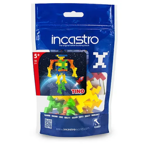 Klocki konstrukcyjne Incastro - 20 el. w torebce