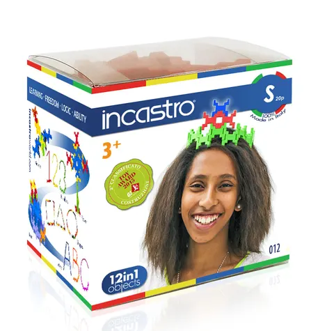 Klocki konstrukcyjne Incastro - 20 el. Cube S