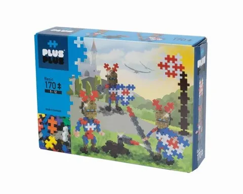 klocki plus-plus kreatywne złoci rycerze mini 170 elementów