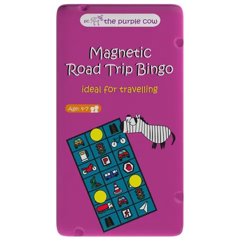 Drogowe bingo - gra magnetyczna podróżna The Purple Cow